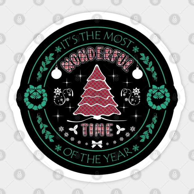 It's The Most Wonderful Time of the Year-Funny Christmas Shirts Sticker by GoodyBroCrafts